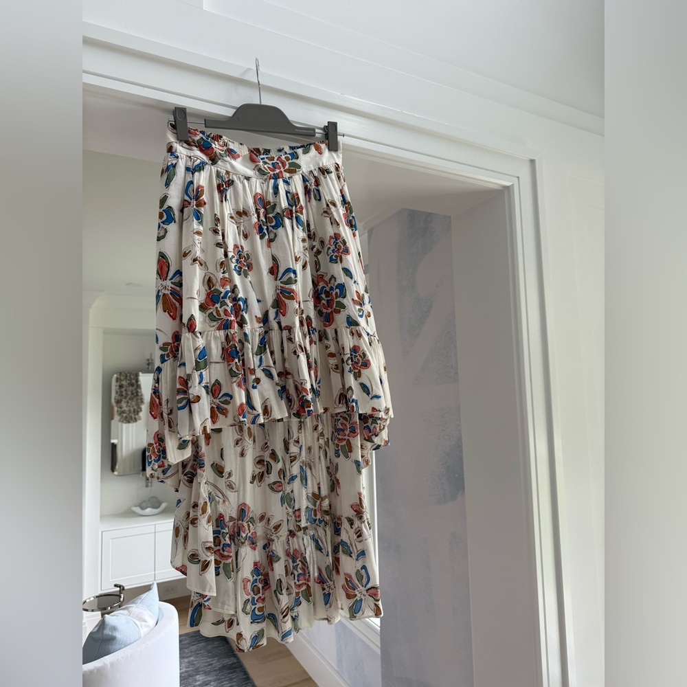 NEW MISA LOS ANGELES Dalya Floral Hi-low Mini Skirt